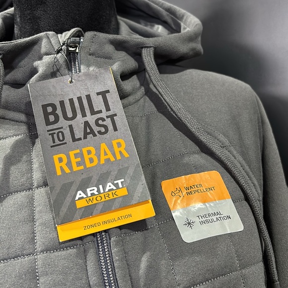 Ariat Rebar Regulator Full Zip,Hooded,Cool Climate Insulation,water-repellent - Picture 2 of 14
